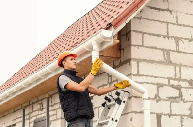 Pose et remplacement de gouttières à Rainfreville